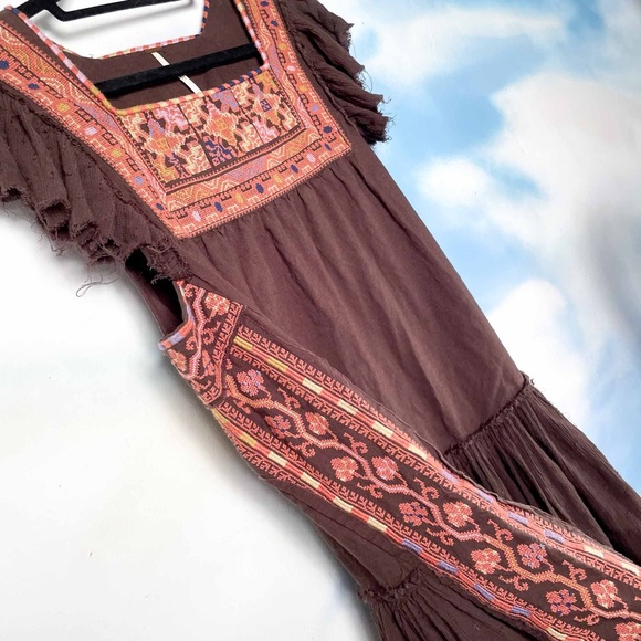 Free People embroidered mini dress - Picture 4 of 6